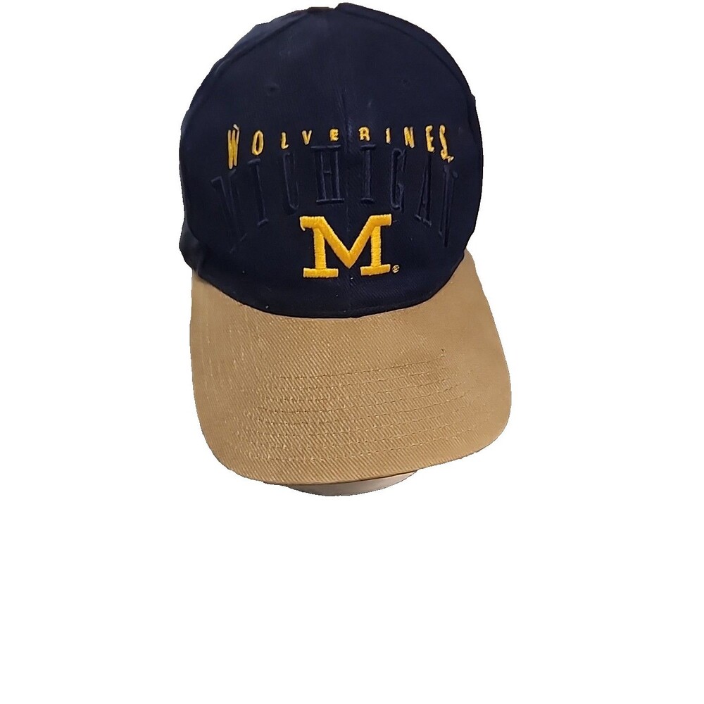Vintage Michigan Wolverines Adjustable Hat Embroidered Logo